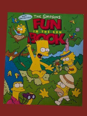 10/$25 Vintage 1992 The Simpsons Fun in the Sun Activity Book